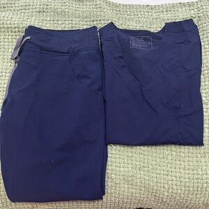 Figs Navy Scrub set